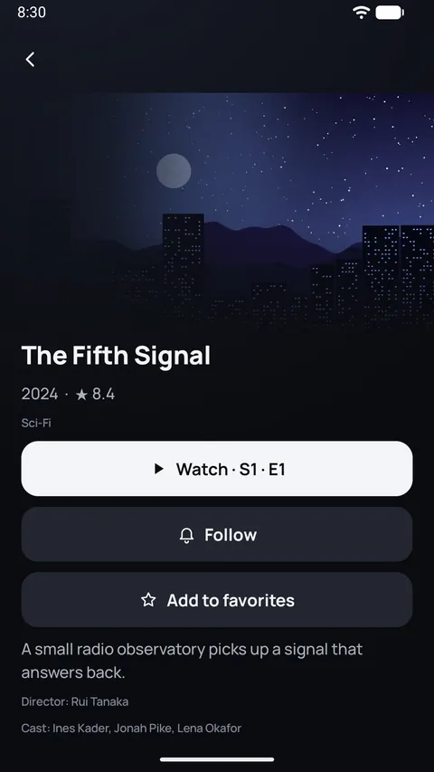 Telefonda sezonlarıyla bir dizi