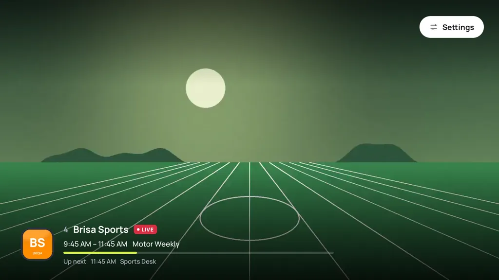Kanal bandıyla oynayan canlı bir spor kanalı